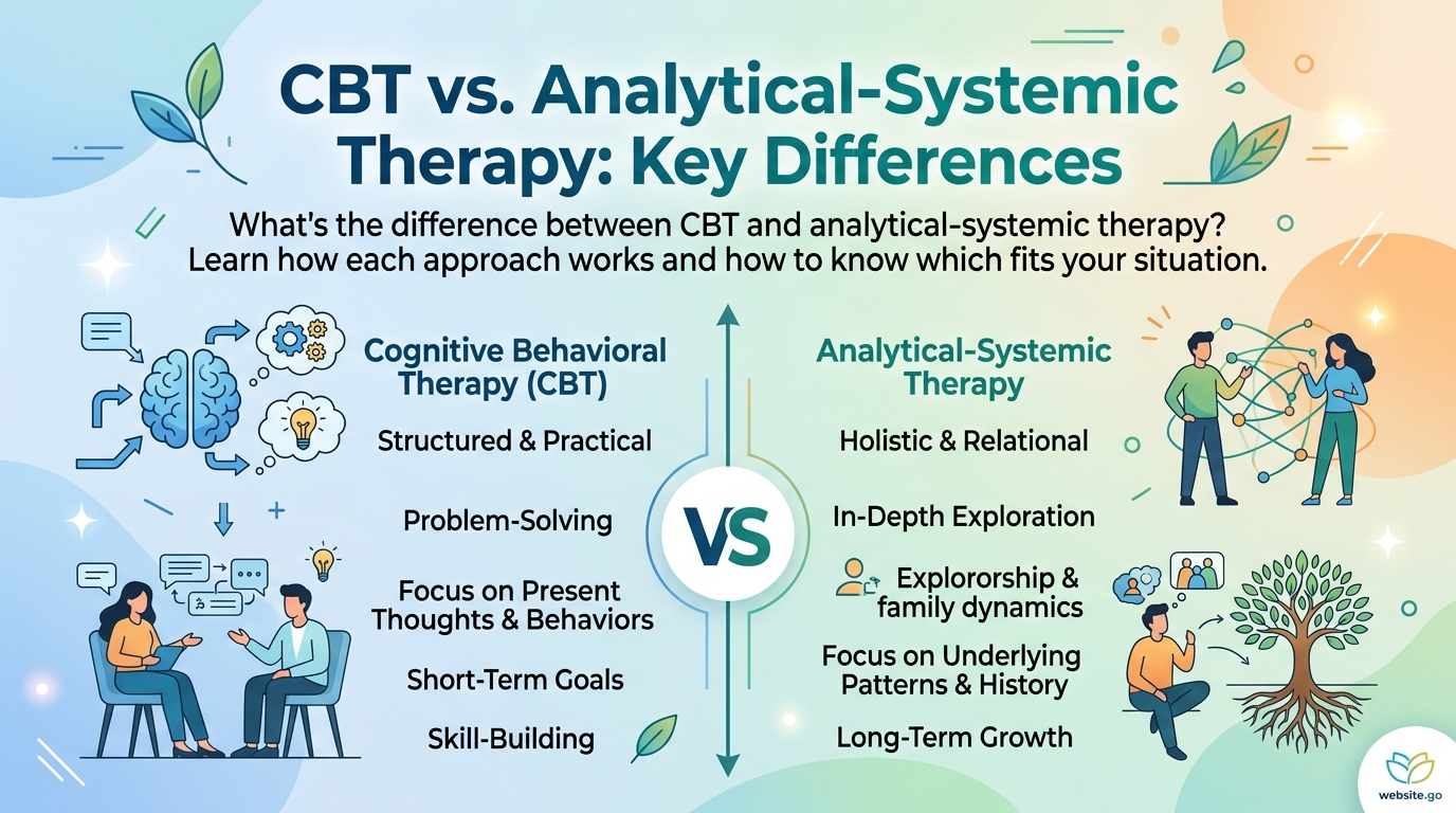 CBT vs. Analytical-Systemic Therapy: Key Differences