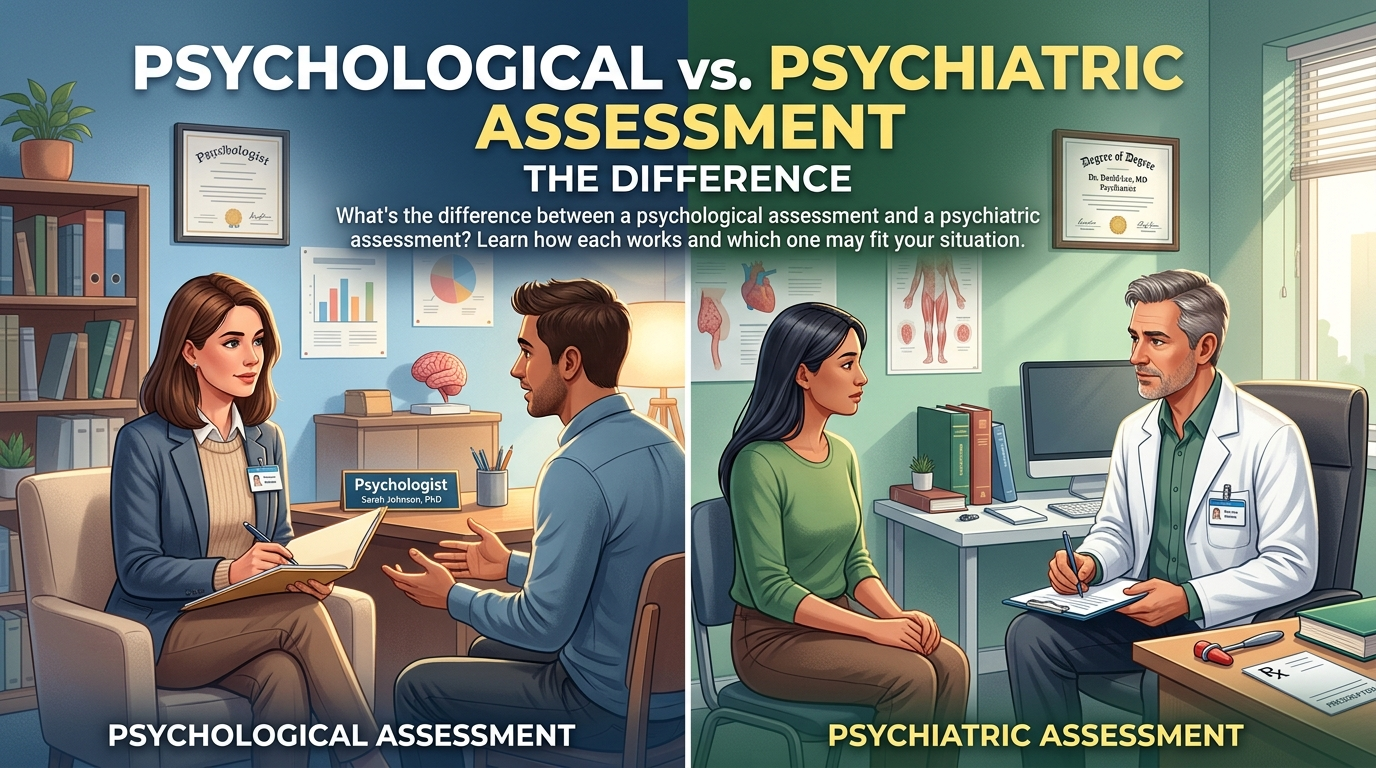 Psychological vs. Psychiatric Assessment: The Difference