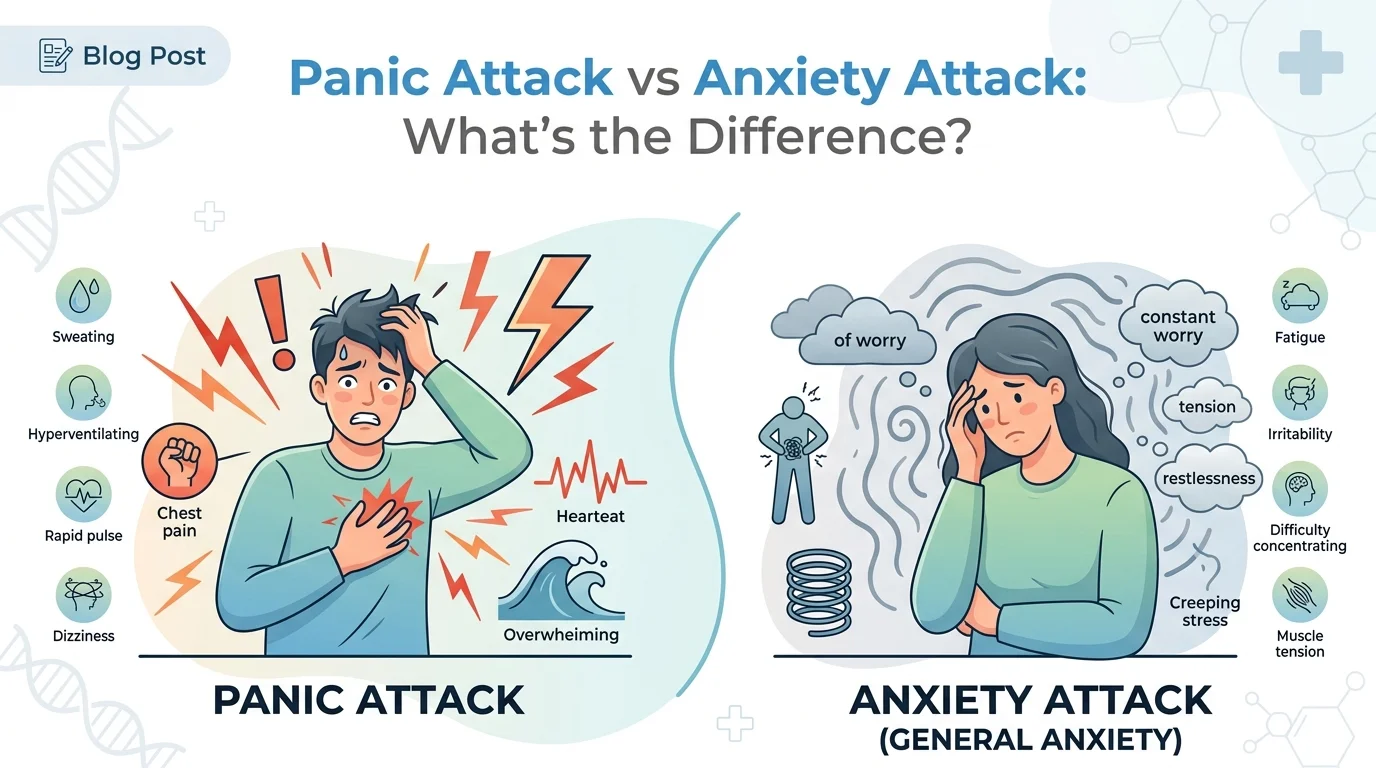 Panic Attack vs. Anxiety Attack: What's the Difference?