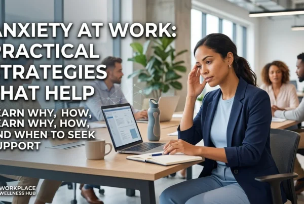Anxiety at Work: Practical Strategies That Help